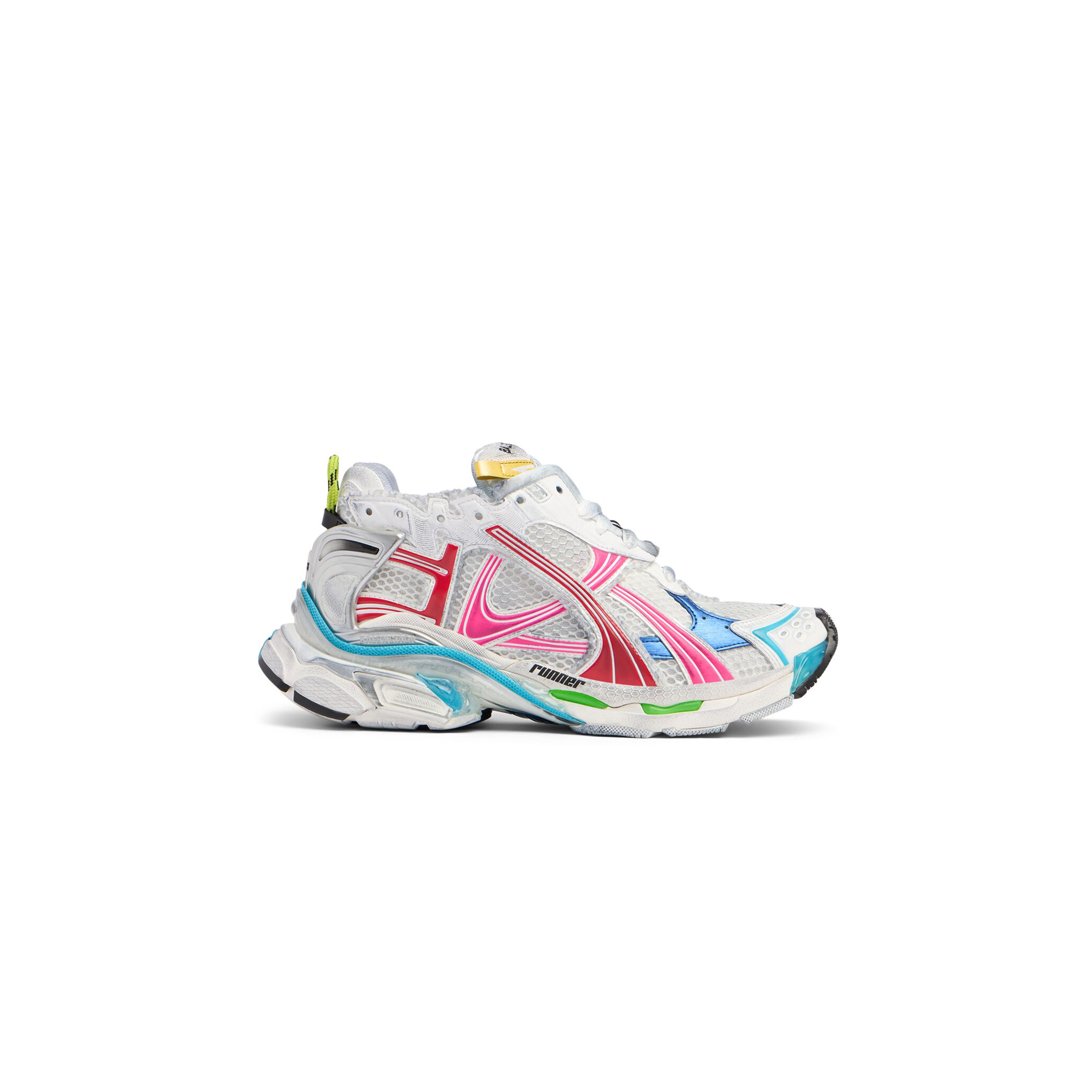 Ba*len*cia*ga runner rubber & mesh sneakers 772774w3rbw9645